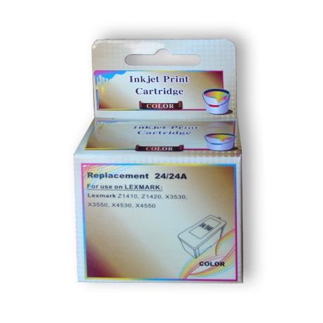 Tusz JetWorld  Trójkolorowy Lexmark 24 zamiennik 018C1524E 