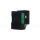 Taśma JetWorld Zamiennik Dymo D1 Czarny na Zielonym, 19mm x 7m (45809) (S0720890)