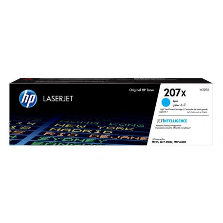 Oryginalny Toner Cyan HP Color LaserJet Pro M255, MFP M282, MFP M283, M283 (207X W2211X) 