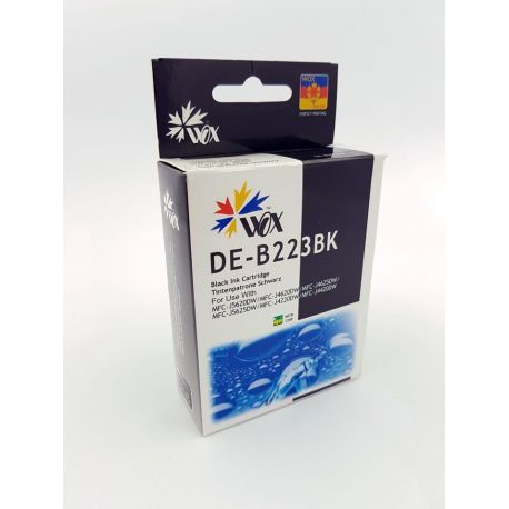 Tusz Wox Black Brother LC 223BK zamiennik LC223Bk (1700 stron A4 zgodnie z normą ISO/IEC 24711) 