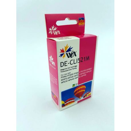 Tusz Wox Magenta Canon CLI 521M zamiennik CLI-521M 