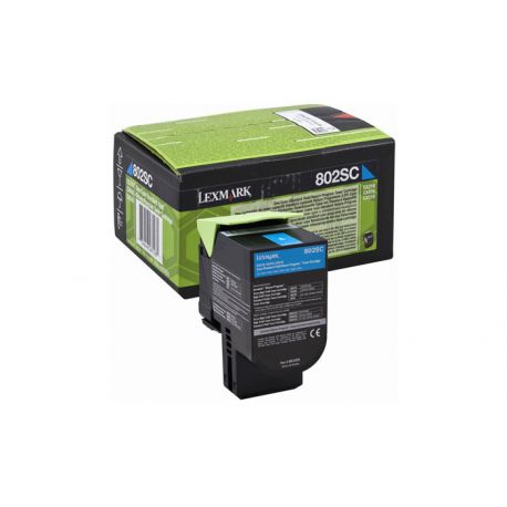 Oryginalny Toner Cyan Lexmark CX310, CX410, CX510 (80C2SC0) 