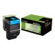 Oryginalny Toner Cyan Lexmark CX510 (80C2XCE) 
