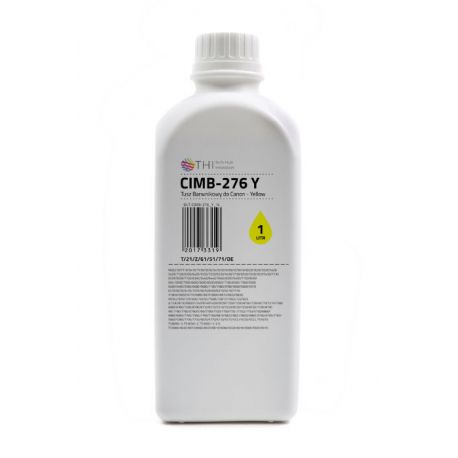 PRODUKT NA ZAMÓWIENIE, MOQ: 80SZT ŁĄCZNIE WSZYSTKICH KOLORÓW. Butelka Yellow Canon 1L Tusz Barwnikowy (Dye) INK-MATE CIMB276 