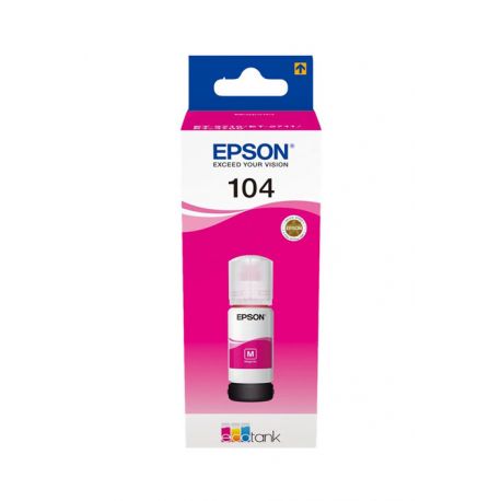 Oryginalny Tusz w butelce Magenta Epson 104 (T00P3, C13T00P340) 