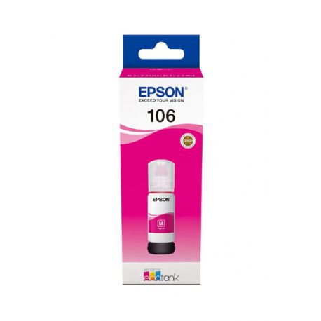 Oryginalny Tusz w butelce Magenta Epson 106 (T00R3, C13T00R340) 