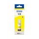 Oryginalny Tusz w butelce Yellow Epson 106 (T00R4, C13T00R440) 
