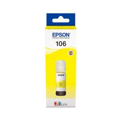 Oryginalny Tusz w butelce Yellow Epson 106 (T00R4, C13T00R440) 