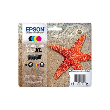 Oryginalny Tusz CMYK Epson 603XL (T03A6, C13T03A64010) 