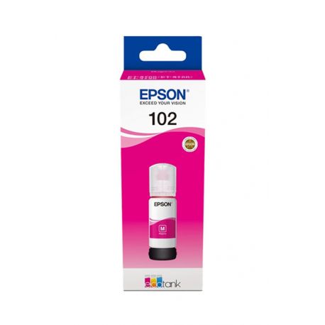 Oryginalny Tusz w butelce Magenta Epson 102 (T03R3, C13T03R340) 