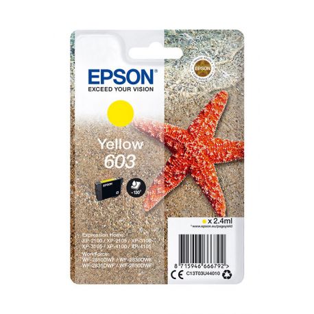 Oryginalny Tusz Yellow Epson 603 (T03U4, C13T03U44010) 