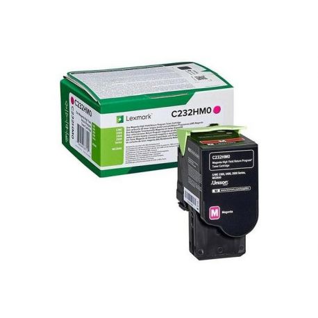 Oryginalny Toner Magenta Lexmark C2325 (C232HM0) 