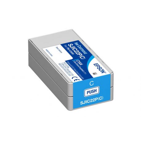 Oryginalny Tusz Cyan Epson SJIC22PC, SJI-C22PC, SJIC-22PC (C33S020602) 