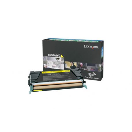 Oryginalny Toner Yellow Lexmark C734, C736, X734, X736, X738 (C734A1YG) 