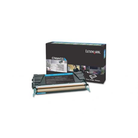 Oryginalny Toner Cyan Lexmark C746, C748 (C746A1CG) 