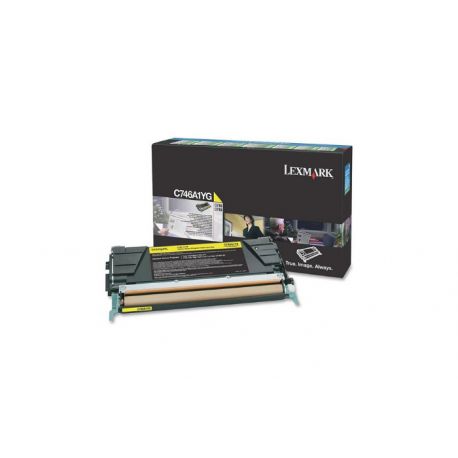 Oryginalny Toner Yellow Lexmark C746, C748 (C746A1YG) 