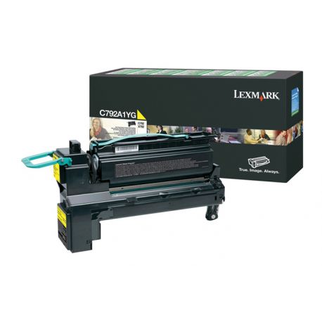 Oryginalny Toner Yellow Lexmark C792, X792 (C792A1YG) 