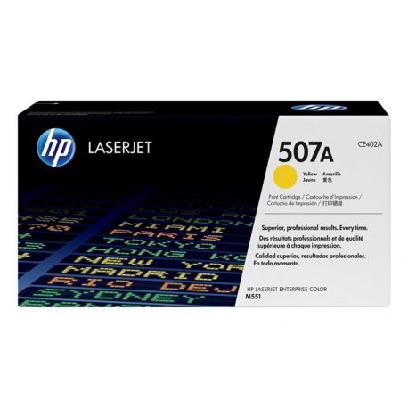 Oryginalny Toner Yellow HP LaserJet Enterprise 500 Color M551, M575, Pro 500 M570 (507A CE402A) 