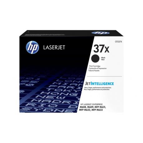 Oryginalny Toner Czarny HP LaserJet Enterprise M608, M609, M631 MFP, M632 MFP, M633 MFP (37X CF237X) 